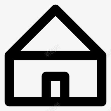 别墅家公司房子图标
