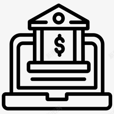 电子银行网上银行电子银行金融图标