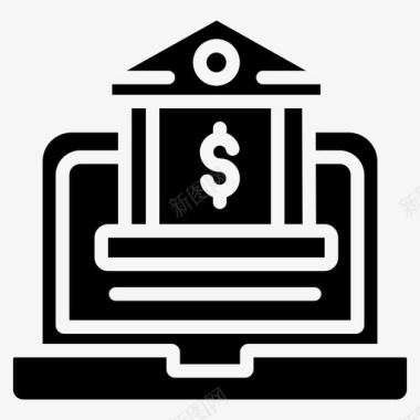 电子银行网上银行电子银行金融图标