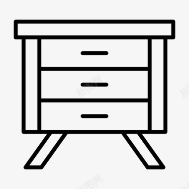 优质橱柜抽屉橱柜家具图标