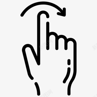 滑动条icon向右滑动手指手图标
