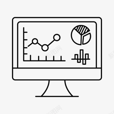 图表数据元素数据分析图表计算机图标