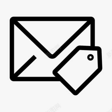 消息标签电子邮件标签邮件标签电子邮件图标