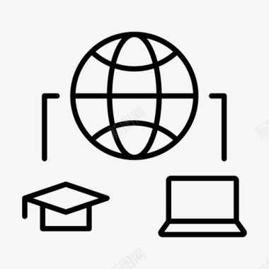 教育互联网学习在线图标