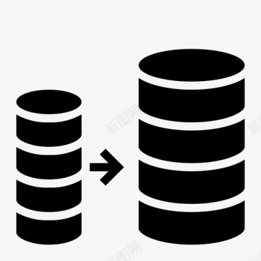 服务器复制数据库服务器存储图标