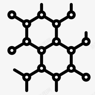 学校卡片分子化学教育图标