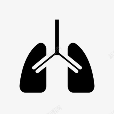 其它盆底疾病肺疾病健康图标