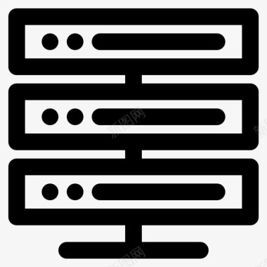 服务器托管数据库服务器图标