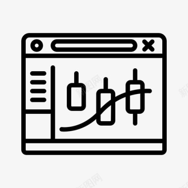 蜡烛显示器浏览器蜡烛图标