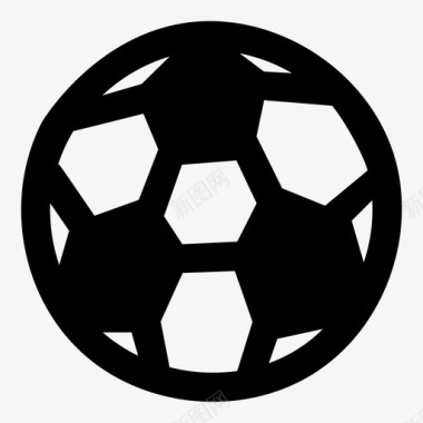 运动球类足球比赛球类图标