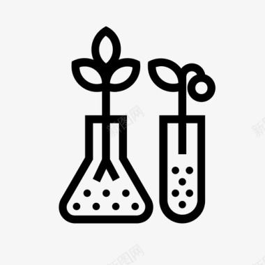 植物学植物科学农业植物学图标