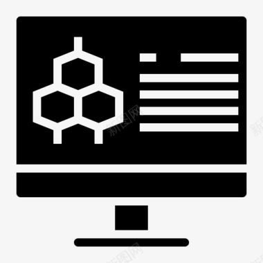 生物分子科学分子化学计算机图标