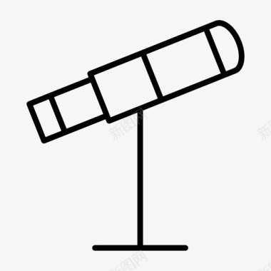 望远镜望远镜行星天空图标