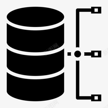 服务器存储云数据图标