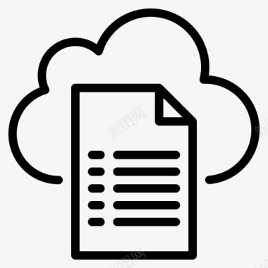 云服务器文件云网络服务器图标