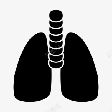 肺肺解剖学人肺图标