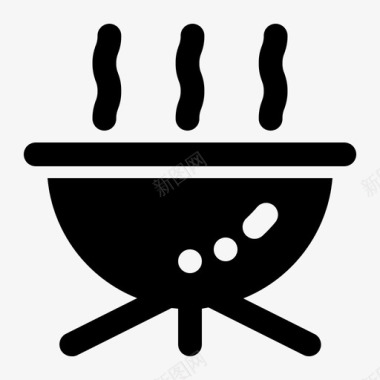 厨师人像烧烤厨师厨房图标