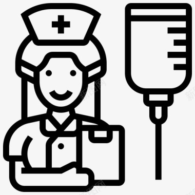 医院护士站护士保健医院图标