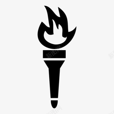火焰图标火炬火火焰图标