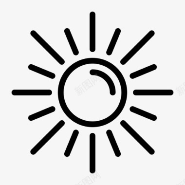 阳光的季节阳光炎热季节图标
