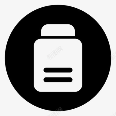 圆形火焰图标电池电子能源图标