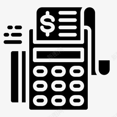 收据货币信用卡财务图标