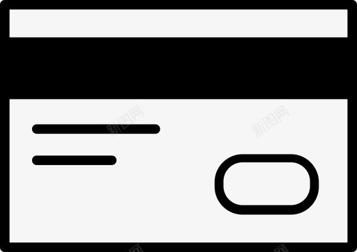 信用卡付款信用卡银行借记图标