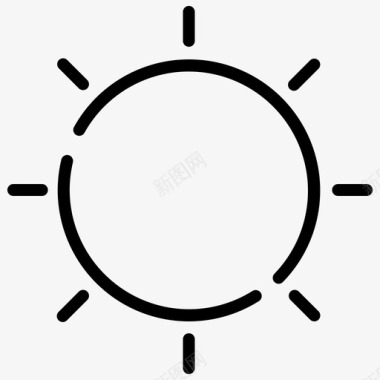 天气元素太阳元素热图标