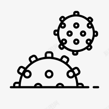 水桶型冠状病毒冠状病毒19型流行性图标