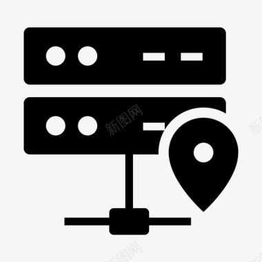 服务器服务器位置ip安全图标