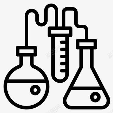 回答测试试管实验室科学图标