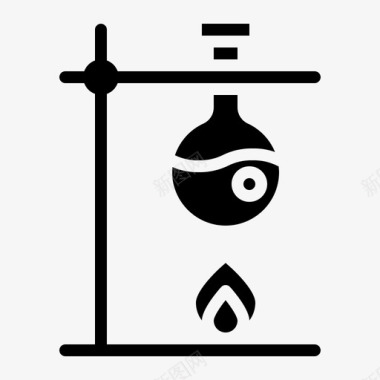 矢量试管实验室化学科学图标