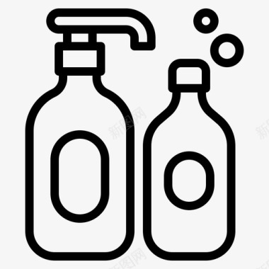 婴儿洗发水奶瓶护发素图标