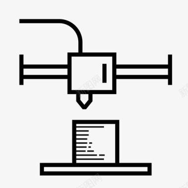 电视3D3D打印增材制造fdm图标