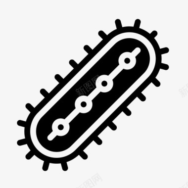 观察实验细菌细菌电晕实验室图标