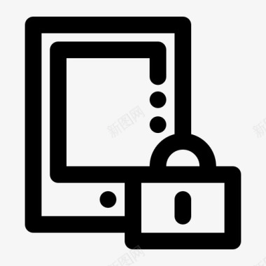 降低了第三tabletlocklockedlockedphone图标