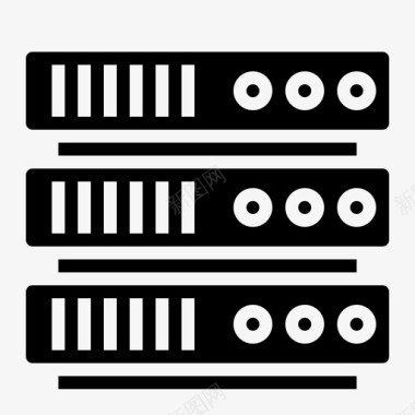 服务器服务器云数据图标