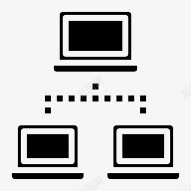 局域网网卡连接计算机因特网图标