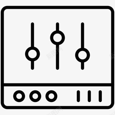 声音控制放大器均衡器控制声音图标