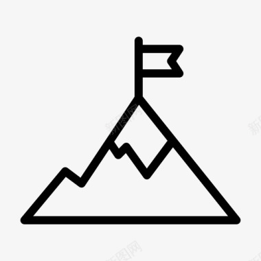 顶端目标成就成功图标