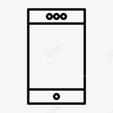 商务手机海报智能手机通话联系人图标