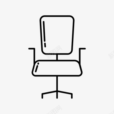 办公椅电脑椅摇椅图标