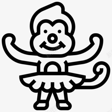 猴子动物搞笑图标