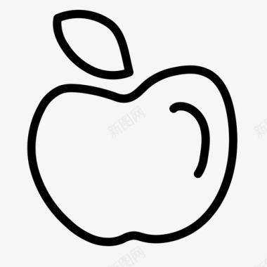 苹果水果营养图标