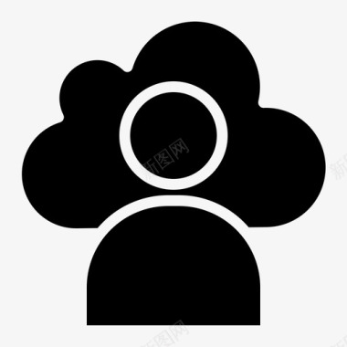 服务器用户云网络服务器图标