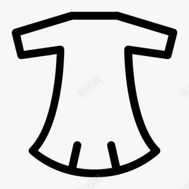 时装模特服装商务时装图标