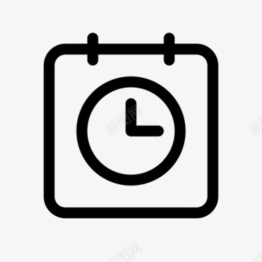 圆形时间轴日期和时间约会事件图标