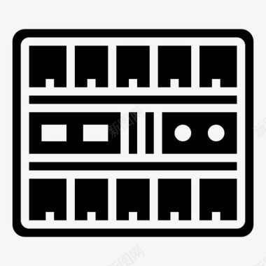 服务器服务器数据库数字图标