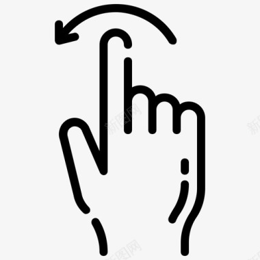 滑动条icon向左滑动手指手图标