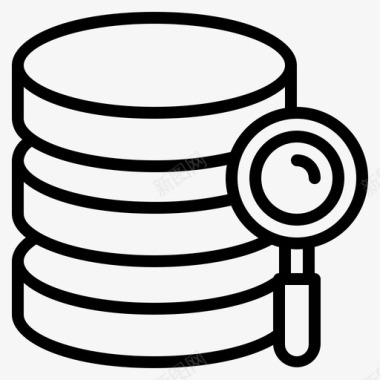服务器分析数据搜索图标